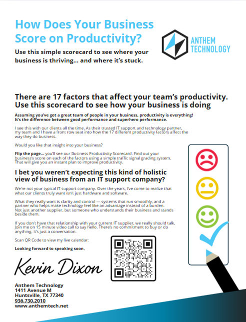 Productivity Scorecard